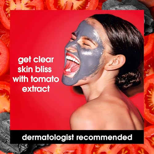 Yes To Tomatoes Charcoal Mud Mask - Draws Out Impurities, Salicylic Acid - 2.006 Fl Oz