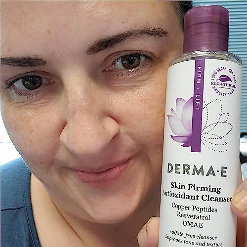 Derma E Face Wash - Firming & Hydrating Cleanser with Natural Ingredients - 6oz