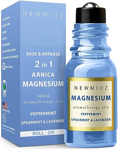 Head Ease Essential Oil Roller - Tension Relief with Magnesium & Natural Oils - 10ml