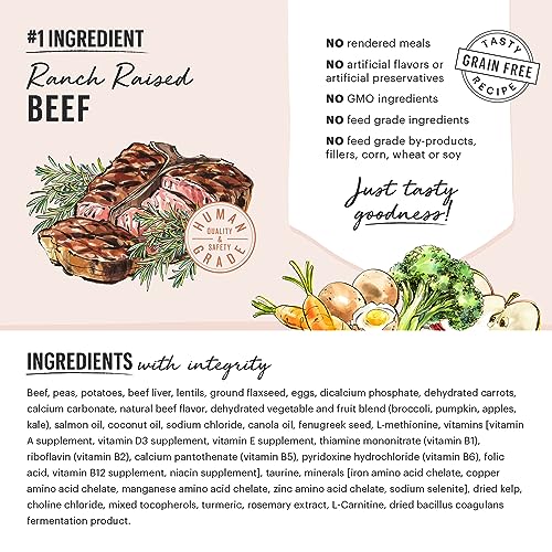 The Honest Kitchen Whole Food Clusters Dog Food - Human Grade Nutrition, Grain Free - 4 lb