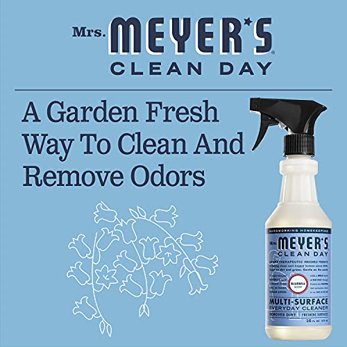 Mrs. Meyer's All-Purpose Cleaner Spray - Fresh Bluebell Scent, Cruelty-Free - 16 fl. oz, Pack of 3