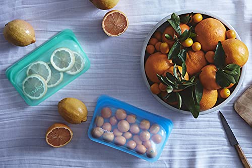 Stasher Silicone Storage Bag Set - Perfect for Snacks & Leftovers, Dishwasher Safe - 28oz & 12oz