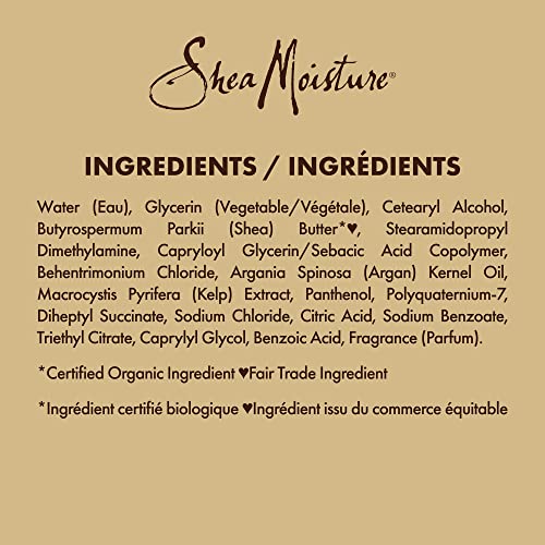 SheaMoisture Hair Detangler - Deep Moisture for Dry, Damaged Hair, Raw Shea Butter & Argan Oil - 8oz