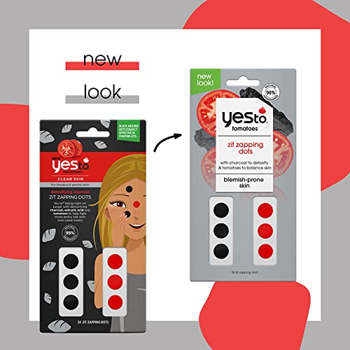 Zit Zapping Dots | Detoxifying Charcoal, 24 Patches, Suitable for Blemish Prone Skin