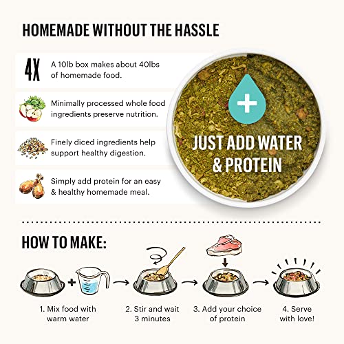 The Honest Kitchen Dog Food Base Mix - Human Grade, Grain Free, Add Your Own Protein - 7 lb