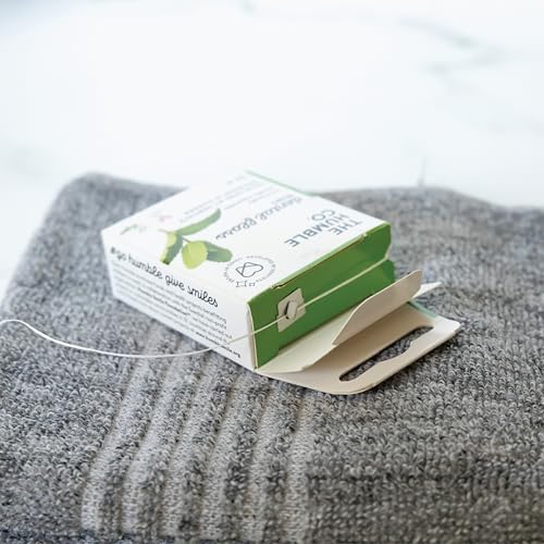 The Humble Co. Dental Floss - Vegan, Waxed with Xylitol for Gum Care, Mint Flavor - 4-pack, 55 Yards