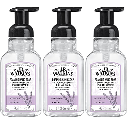 J.R. Watkins Foaming Hand Soap - Moisturizing Grapefruit Scent, Alcohol-Free, 9 fl oz, 3 Pack