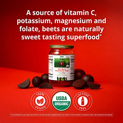 Salus Red Beet Crystals - Organic Nutritional Supplement with Vitamin C & Minerals - 7oz