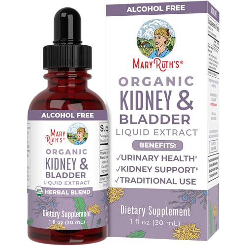 MaryRuth Organics Herbal Supplement Drops - Supports Renal & Urinary Health, Vegan - 1 Fl Oz