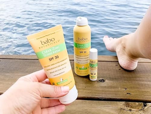 Babo Botanicals Mineral Sunscreen Stick SPF30 - Zinc-Based, Fragrance-Free, Water Resistant - 2.5oz