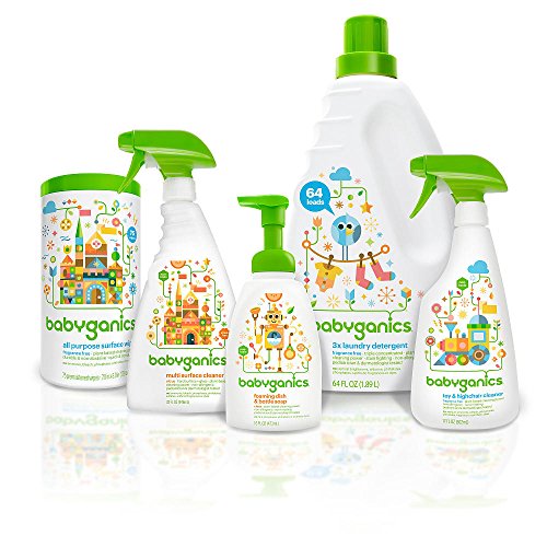 Babyganics Foaming Dish Soap - Non-Toxic, Plant-Derived Cleaning, Citrus Scent - 16 Fl Oz