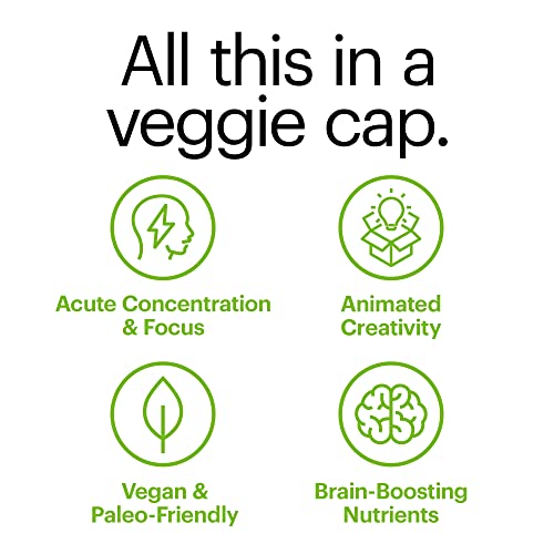 Wellthy Focus Cognitive Supplement - Boost Memory, Creativity & Motivation - 30-Day Supply