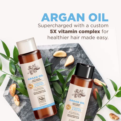 Soapbox Argan Oil & Shea Butter Conditioner - Volumizing, Vegan, Color Safe - 16oz, Pack of 3