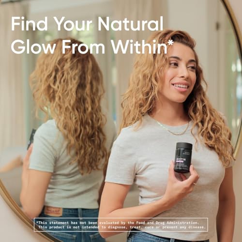 Sports Research Vegan Biotin 5000mcg - Supports Healthier Hair & Skin, Non-GMO - 120 Softgels