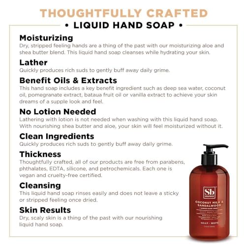 Soapbox Liquid Hand Soap - Moisturizing Coconut Lavender Cleanser, Vegan, 12oz Pump (Pack of 3)