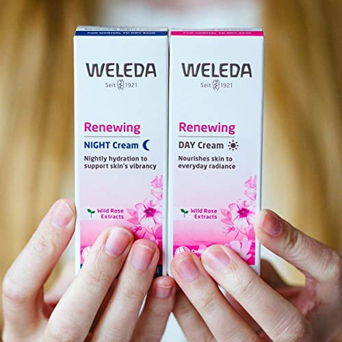 Weleda Night Face Cream - Hydrating Wild Rose & Almond Oils, 1oz Tube for Radiant Skin