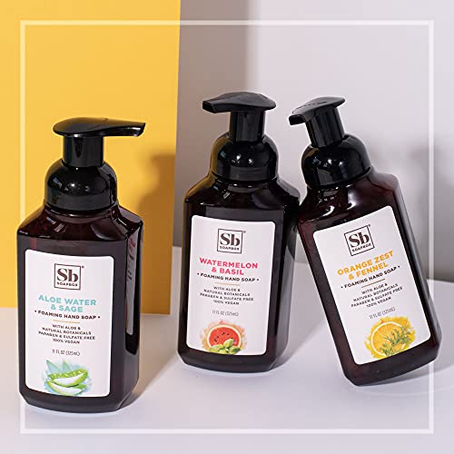 Soapbox Foaming Hand Soap - Moisturizing Citrus & Fennel, Vegan & Paraben Free - 11oz, 3 Pack