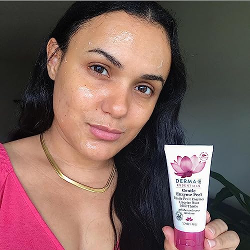 DERMA E Facial Peel - Brightening Exfoliator with Papaya & Milk Thistle - 1.7 oz