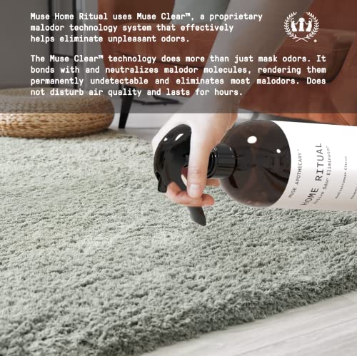 Muse Apothecary Odor Eliminator Spray - Essential Oil Fresh Linen Scent, Multi-Surface Use - 4oz