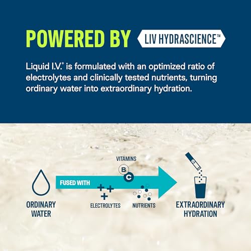 Liquid I.V. Hydration Multiplier - Electrolyte Drink Mix, Non-GMO Strawberry Flavor - 16 Servings