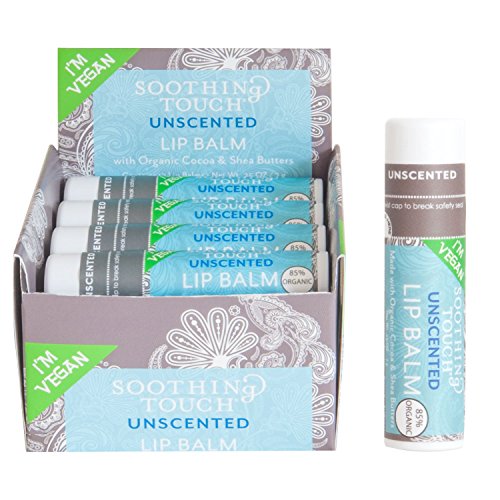 Soothing Touch Lip Balm - Repairs & Moisturizes, No Synthetic Ingredients - 0.25 oz, 12 per case