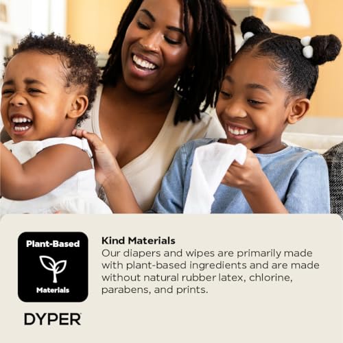 DYPER Bamboo Baby Diapers & Wipes Bundle - Soft, Absorbent, Hypoallergenic - 32 Diapers, 720 Wipes
