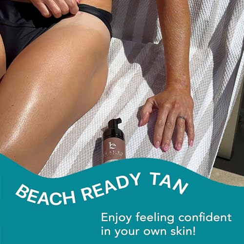 Self Tanner Mousse Kit - Natural Glow, Dye & Toxin Free, Quick Application - 8oz