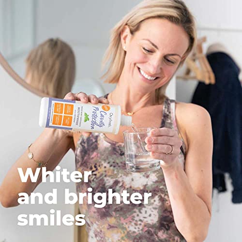 Oxyfresh Fluoride Mouthwash - Cavity Protection for Sensitive Teeth, Refreshing Peppermint - 16oz