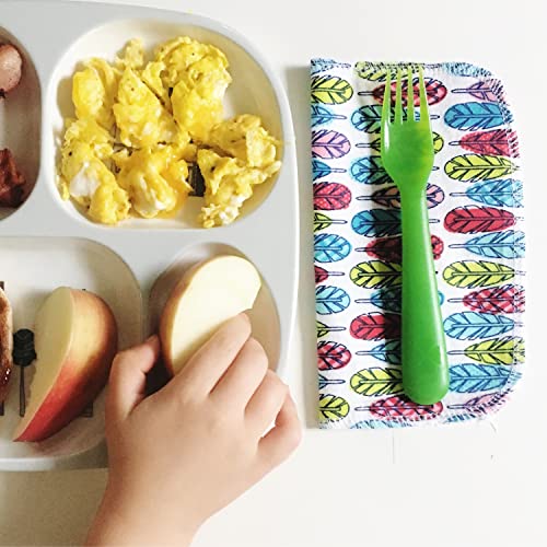 Marley's Monsters Reusable Cloth Wipes - Soft, Absorbent Cotton, Washable - 24 Pack, Surprise Prints