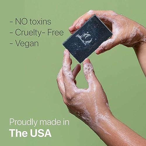 Beauty by Earth Charcoal Face Wash Bar - Deep Detox, Natural Ingredients, 4oz