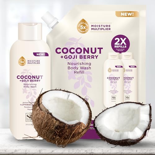 Soapbox Body Wash - Moisturizing Coconut & Goji Berry, Vegan Duo Pack - 20oz Each