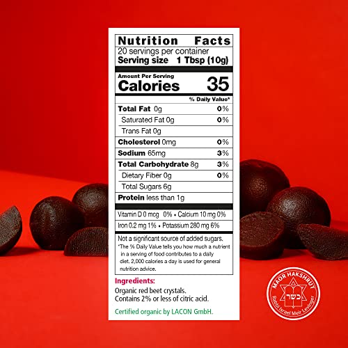Salus Red Beet Crystals - Organic Nutritional Supplement with Vitamin C & Minerals - 7oz