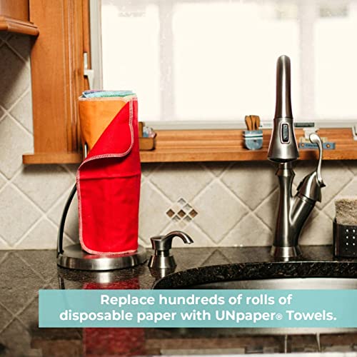 Marley's Monsters UNpaper Towels - Reusable Cotton, Super Absorbent, Tree-Free - 24 Count Roll