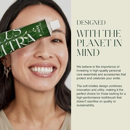 PLUS ULTRA Natural Gel Toothpaste - Whitening & Sensitivity Relief, Fluoride-Free - 4.7oz
