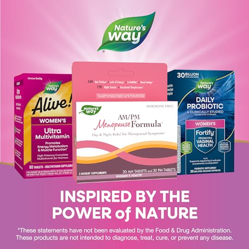 Nature's Way Hormone Balancing Supplement - Day & Night Relief for Menopause - 60 Tablets