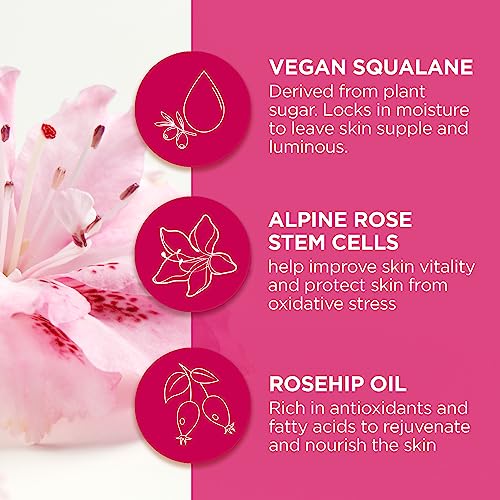 Andalou Naturals Face Oil - Soothes Sensitive Skin, Non-GMO Ingredients, 1000 Roses - 1.7oz