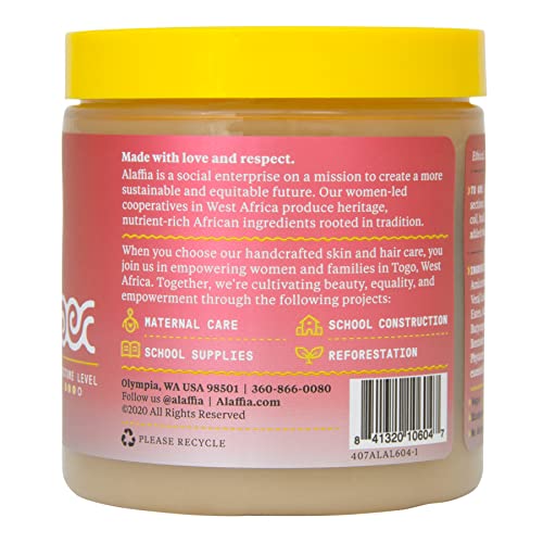 Alaffia Hair Styling Cream - Hydrates & Defines Tight Curls with Shea Butter - 8 Oz