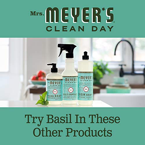 Mrs. Meyer's All-Purpose Cleaner Spray - Fresh Basil Scent, Cruelty-Free, 16 fl. oz - Pack of 3