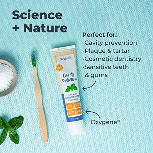 Oxyfresh Toothpaste - Cavity Protection & Sensitivity Relief, Fresh Mint Flavor - 5oz