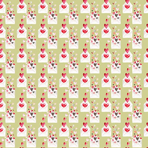 Waterleaf Paper Co. Valentine's Day Gift Wrap - 100% Dissolvable, Plant-Based, 18" x 47"