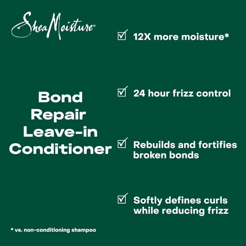 SheaMoisture Bond Repair Leave-In Conditioner - Strengthens Curls with Amla Oil, 11oz