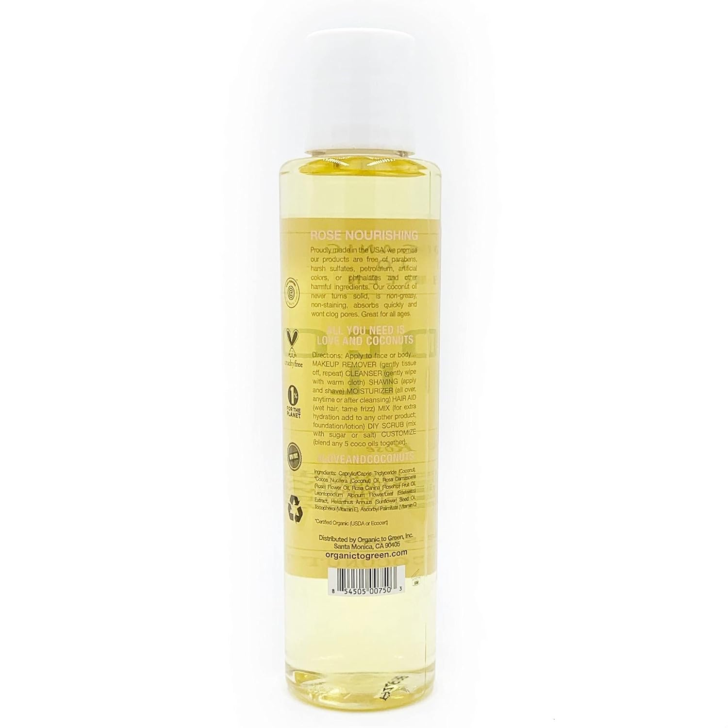 Organic To Green Face Oil - Natural Makeup Remover & Moisturizer, Anti-Aging Benefits - 5 Fl Oz