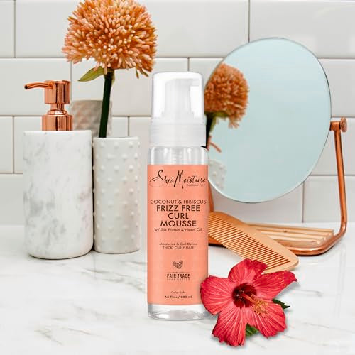 SheaMoisture Curl Mousse - Frizz Control, Shine Enhancer with Fair Trade Shea Butter - 7.5oz