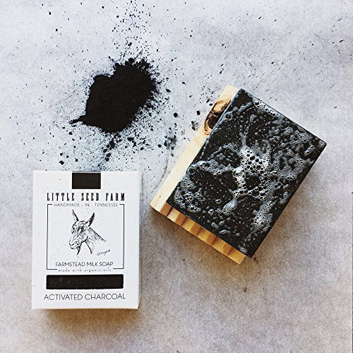 Little Seed Farm Goat's Milk Soap Set - Detoxifying, Nourishing for Sensitive Skin - 3 Bars