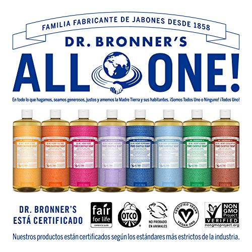 Dr. Bronner's Green Tea Liquid Castile Soap - Reduces Redness, Antioxidant Rich - 32oz