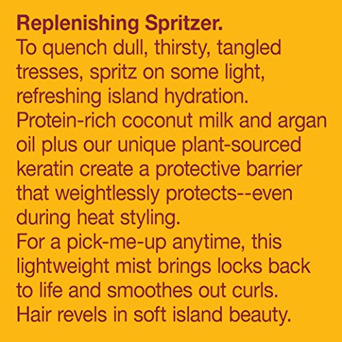 Alba Botanica Hair Mist - Deep Hydration with Coconut Milk, 100% Vegetarian - 8oz