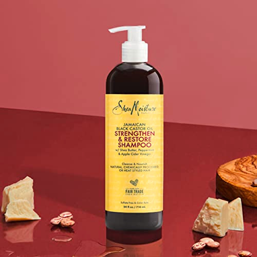 SheaMoisture Shampoo - Strengthens & Nourishes Damaged Hair, Paraben-Free - 24oz