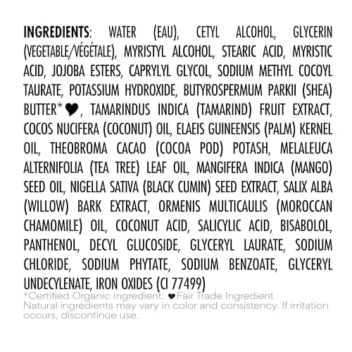 SheaMoisture Face Wash & Scrub - Clarifies Blemish-Prone Skin, Tea Tree Oil & Tamarind - 4oz