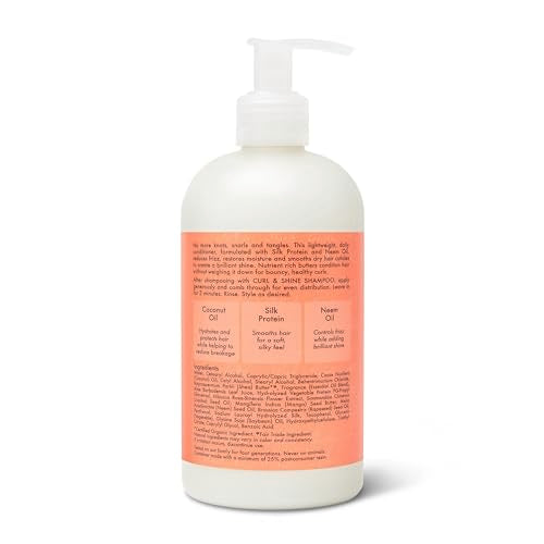 SheaMoisture Curl & Shine Conditioner - Hydrates & Defines Curls with Neem Oil - 13 oz