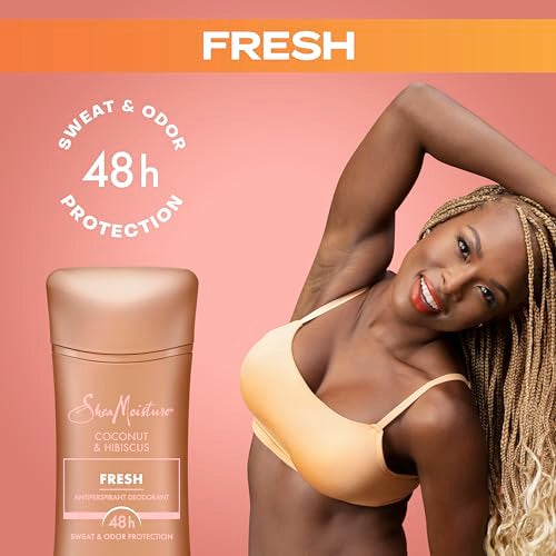 SheaMoisture Antiperspirant Deodorant - 48HR Sweat & Odor Protection, Coconut & Hibiscus - 2.6oz